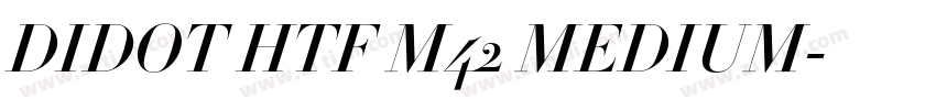 DIDOT HTF M42 MEDIUM字体转换